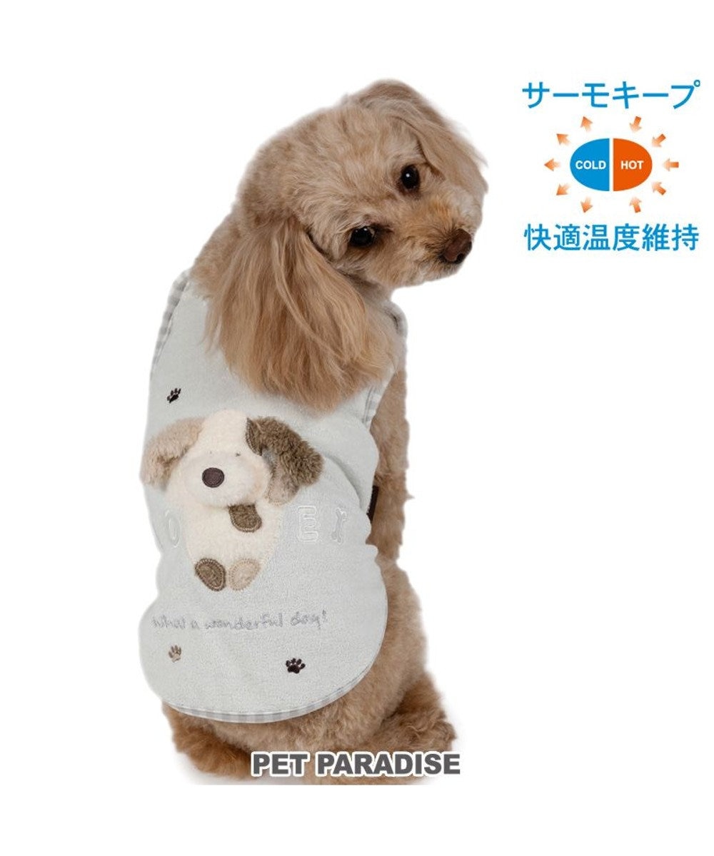 PET PARADISE ペットパラダイス サーモキープ タンクトップ 《わんさんらぶ》 超小型犬 小型犬 ライトグレー