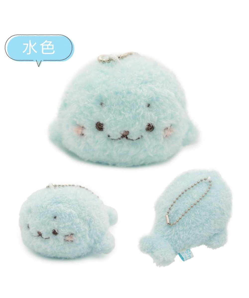Mother garden しろたん ふわふわキーホルダー 《水色》 単品 