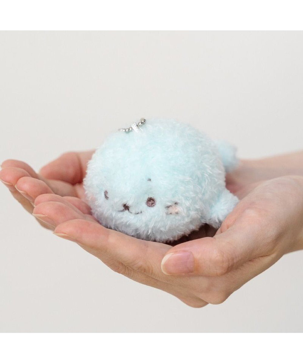 Mother garden しろたん ふわふわキーホルダー 《水色》 単品
