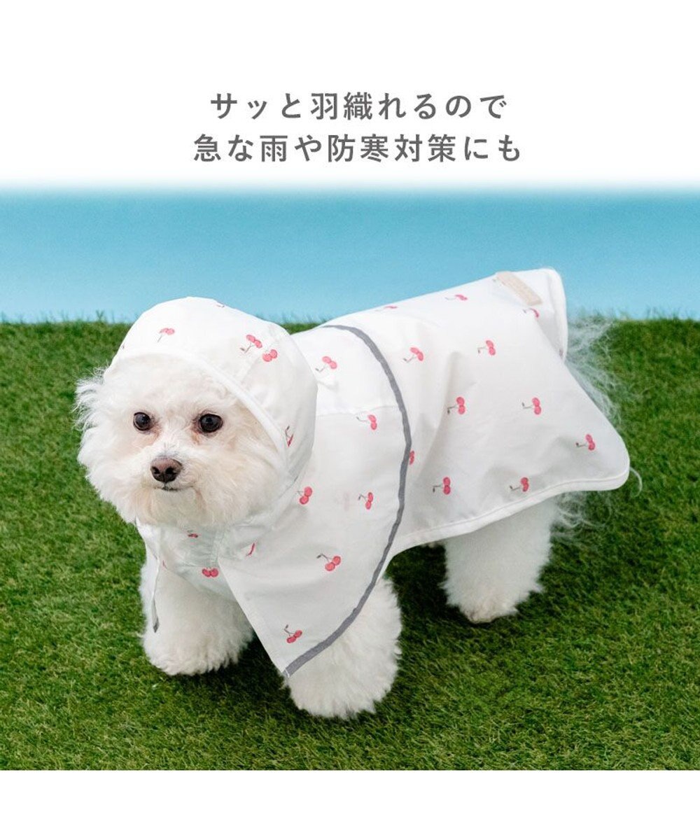 PET PARADISE ペットパラダイス ケープ付き レインコート 《チェリー》 小型犬 