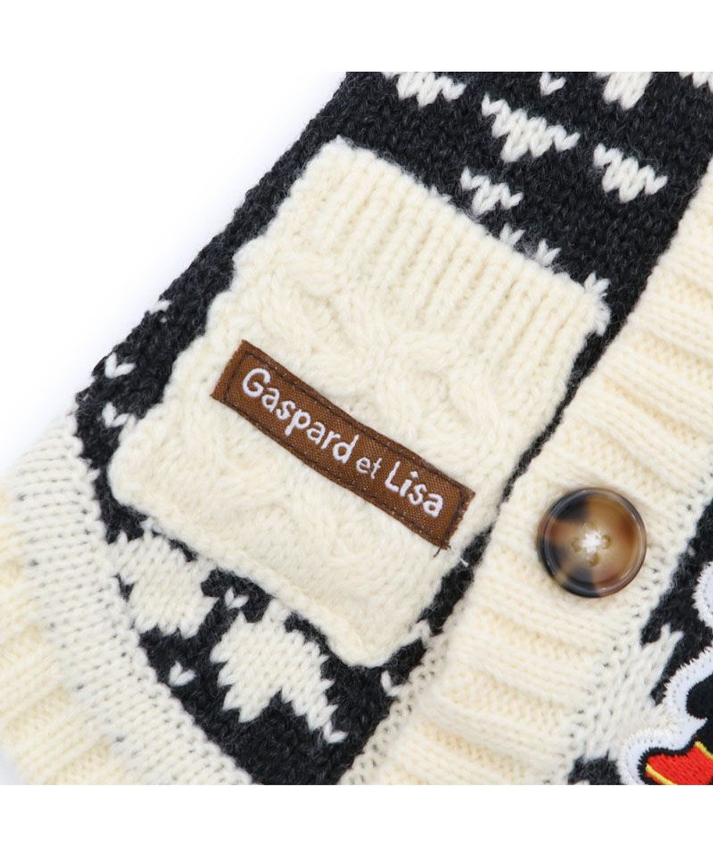 PET PARADISE リサとガスパール 背中開きニット 小型犬