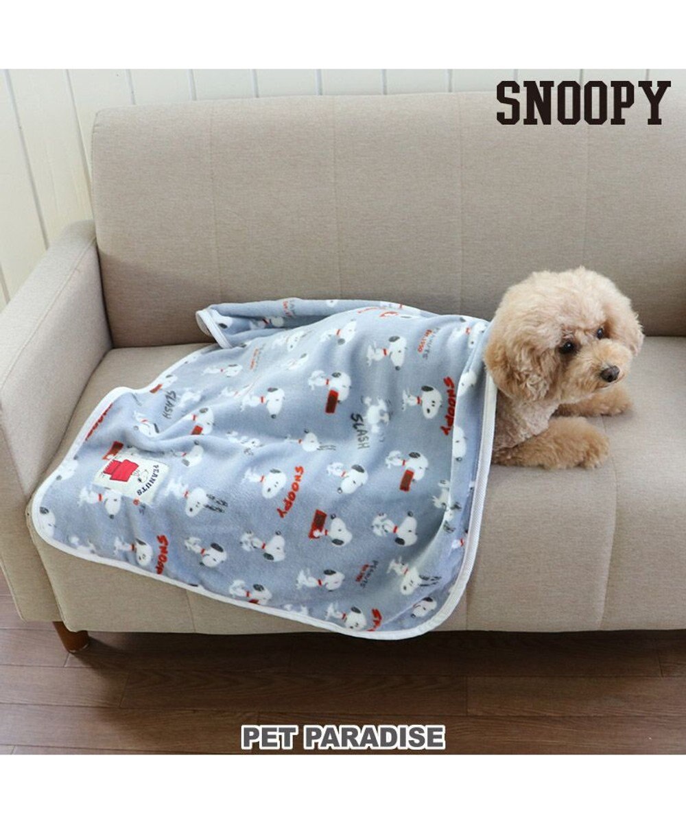PET PARADISE 犬 毛布 スヌーピー ブランケット (90×60cm) ポップ柄 -