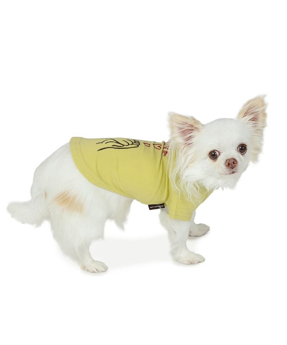 PET PARADISE ペットパラダイス Mai Kuraki　LOVE  ペットTシャツ 《イエロー》 小型犬 