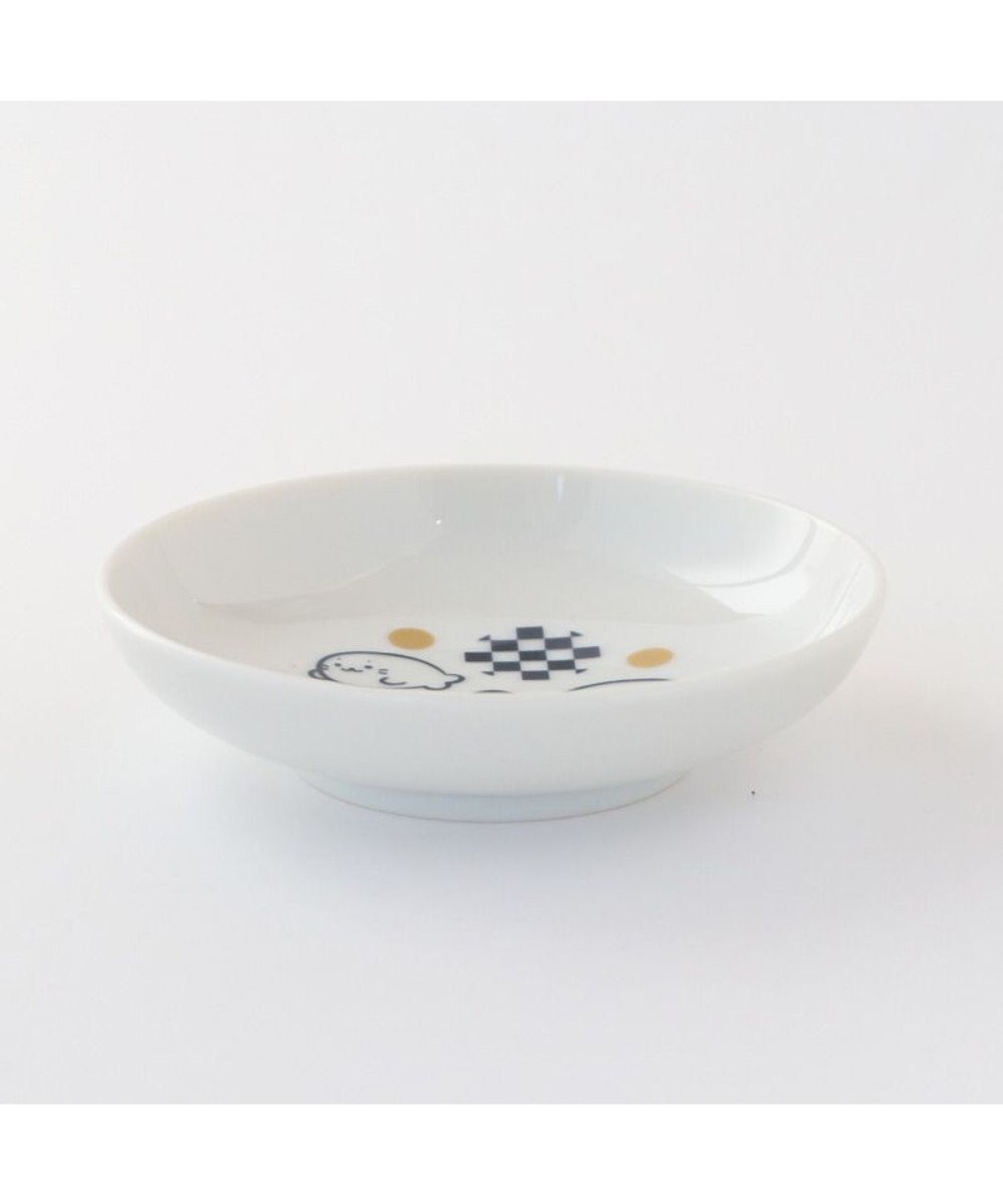 Mother garden しろたん 豆皿 《水玉》 単品 