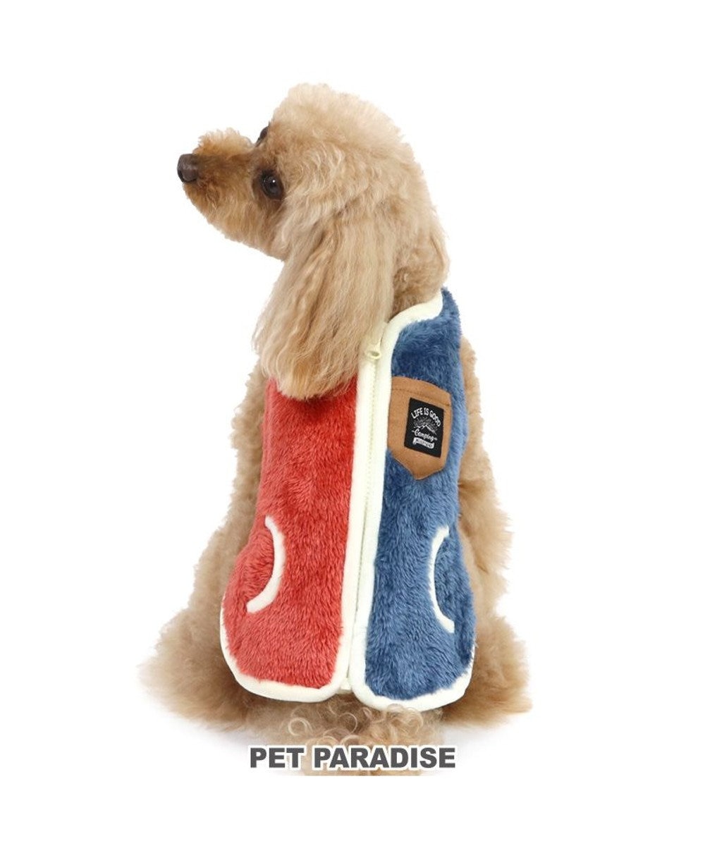 PET PARADISE 犬 服 背中開き ベスト 【小型犬】 色分け マルチカラー