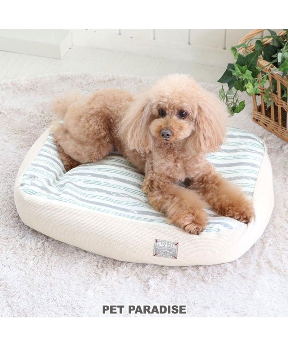 PET PARADISE ペットパラダイス カバー付きカドラー 《水色》 (57×45cm) 水色