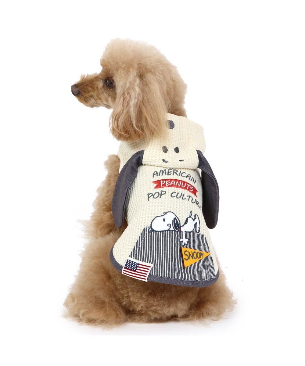 PET PARADISE 犬の服 犬 スヌーピー パーカー 【小型犬】 アメカジ 耳付き 