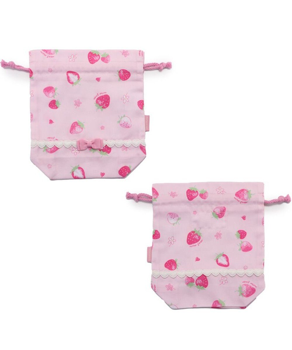 Mother garden マザーガーデン 野いちご コップ巾着 《スケッチ柄》 