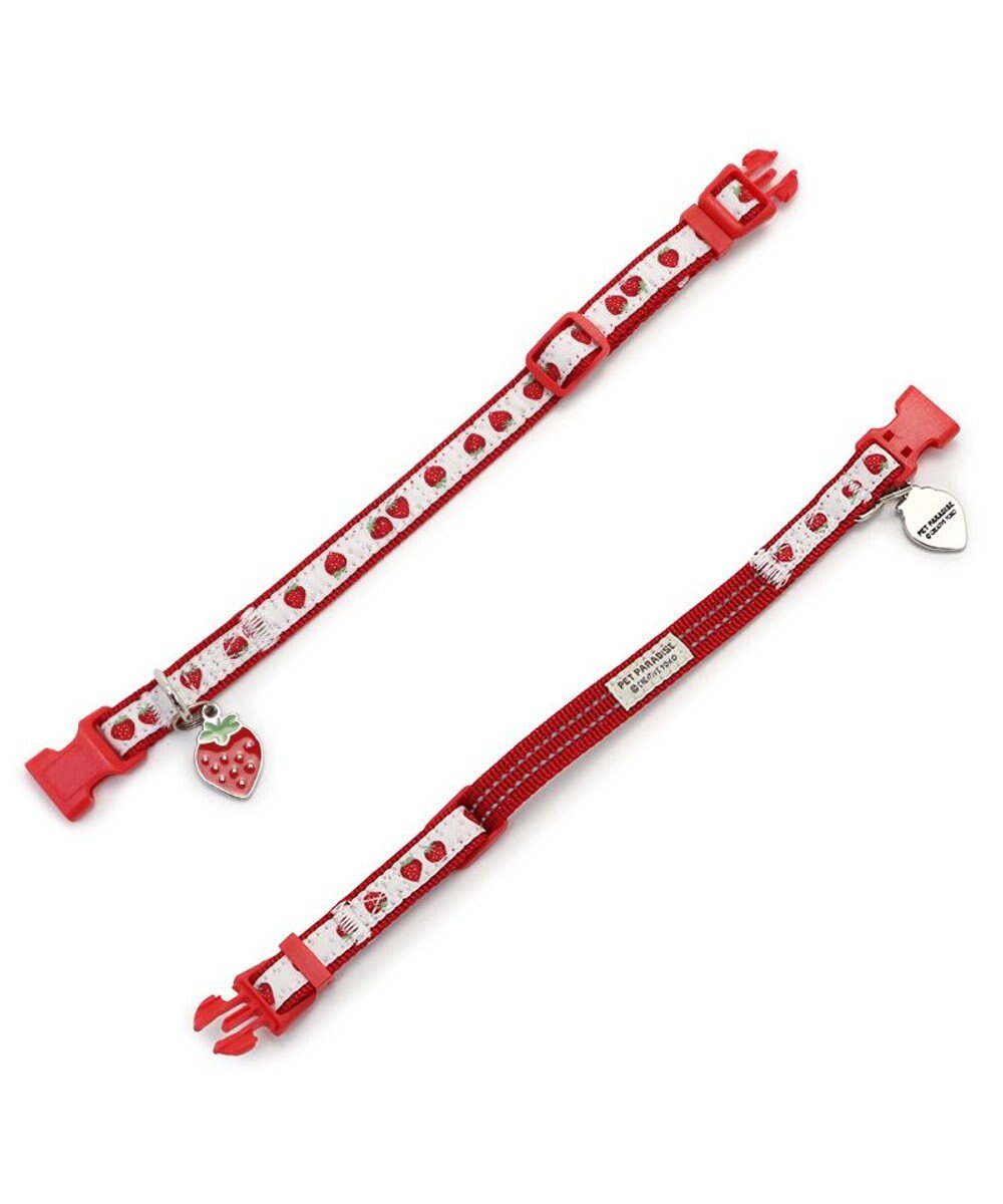 PET PARADISE ペットパラダイス 苺チャーム付き首輪 ＳＳ 