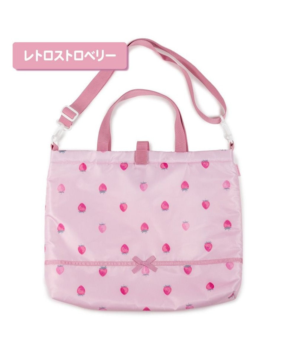 Mother garden マザーガーデン  野いちご レッスンバッグ 《レトロストロベリー柄》