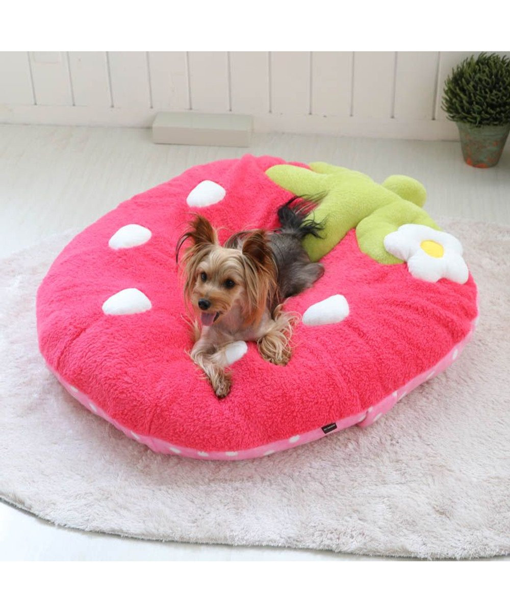 PET PARADISE ペットパラダイス  犬 クッション(92×90cm) 濃桃 ピンク（濃）