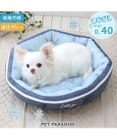 PET PARADISE ペットパラダイス クールカドラー 丸型《マリン柄》 超小型犬