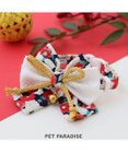 PET PARADISE ペットパラダイス 和帯 ねこ首輪 《紺》 小 / 中