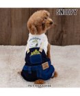 PET PARADISE スヌーピー デニム オーバーオール風 ロンパース 小型犬
