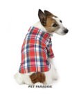 PET PARADISE 犬の服 犬 シャツ J.PRESS 【小型犬】 赤 チェック