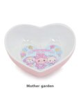 Mother garden マザーガーデン うさもも メラミン食器 ハート皿 《アイス柄》 単品 食洗機可 子供用食器 メラミン製 お皿 プレート キッズ 女の子 かわいい 食器