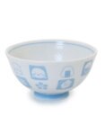 Mother garden しろたん ごはん粒がくっつきにくい ご飯茶碗  【小】 《顔ぼん柄/しろたん＆らっこいぬ柄》 単品