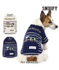 PET PARADISE スヌーピー お揃い 野球柄 Ｔシャツ 【小型犬】《ネイビー／ホワイト》