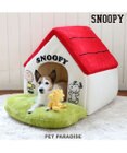 PET PARADISE スヌーピー お庭付き赤い屋根の 折り畳みハウス【大】
