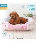 PET PARADISE ディズニー ミニーマウス 四角 クール カドラー 《レース柄》 小型犬 57×45cm M