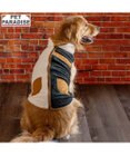 PET PARADISE ペットパラダイス 切替え 背開き ジップアップ ベスト 《ブラック》 中型犬 大型犬
