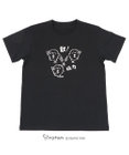 Mother garden 【ネット店限定】しろたん Tシャツ 半袖  《散!磁力柄》 黒色 S/M/L/XL レディース メンズ ユニセックス 男女兼用  コットン 綿  あざらし アザラシ かわいい キャラクター 半袖Tシャツ マザーガーデン 父の日ギフト