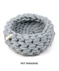 PET PARADISE 猫 ベッド おしゃれ 編み カドラー (42cm)