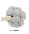PET PARADISE ペットパラダイス 猫 編み ボール トイ 《グレー》単品