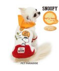 PET PARADISE スヌーピー  ペティヒート パーカー 《赤屋根柄》小型犬