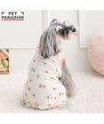 PET PARADISE ペットパラダイス やさしい ロンパース 《花苺柄》 小型犬