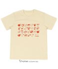 Mother garden しろたん Tシャツ 半袖  《ABCしろたん柄》 クリーム色 ユニセックス 男女兼用