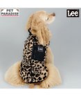 PET PARADISE Lee レオパード柄 ボアベスト 《ブラック》 中型犬 大型犬
