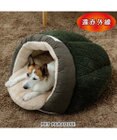 PET PARADISE ペットパラダイス 遠赤外線 ドーム型 寝袋 《オニオン柄》 小型犬