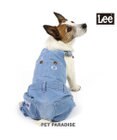 Lee ミニチュアシュナウザー用デニムオーバーオール Sサイズ Amazon | ペットパラダイス 犬 服 Lee デニム 白ステッチ