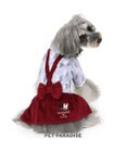 PET PARADISE リサとガスパール リボン つなぎスカート 《であい柄》 小型犬