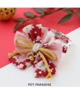 PET PARADISE ペットパラダイス 和帯 ねこ首輪 《赤》 小 / 中
