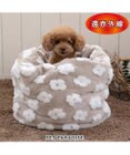 PET PARADISE ペットパラダイス ボア寝袋 筒型《お花柄》 Ｍ 小型犬