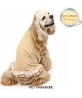 PET PARADISE ペットパラダイス  ペティヒート プレミアム Tシャツ 《花刺繍柄》 中型犬 大型犬