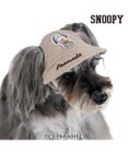 PET PARADISE スヌーピー リネン帽子  《アイス柄》 ４Ｓ～３Ｓ / ＳＳ～Ｓ 小型犬
