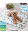PET PARADISE 犬 クール マット 冷感 スヌーピー 柔らか  サーフ柄クールマット (90×60cm) 接触冷感 ひんやり ペット