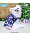 PET PARADISE ペットパラダイス 接触冷感 背中開き 甚平 《縁日柄》　小型犬