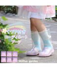Mother garden マザーガーデン ユニコーン キッズ 長靴 靴下セット 《レインボー柄》 15/16/17/18/19/20cm