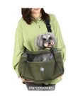 【美品】J.PRESS ペットバッグ　ショルダー付き J.PRESS スリング ショルダー キャリーバッグ 《カーキ》 小型犬