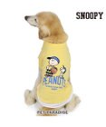 PET PARADISE スヌーピー Tシャツ 《ファインプレー柄》 黄色 中型犬 大型犬