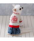 PET PARADISE J.PRESS デニム風 スカートつなぎ 小型犬