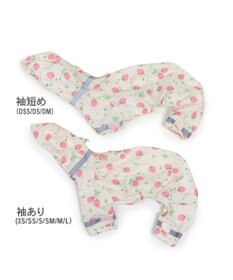 PET PARADISE ペットパラダイス 足付きレインコート《いちご柄》 小型犬