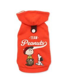 PET PARADISE スヌーピー 野球パーカー 《 ビンテージ 柄》 オレンジ 小型犬