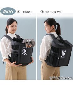 PET PARADISE Lee スクエアリュック キャリーバッグ 《ブラック》 小型犬