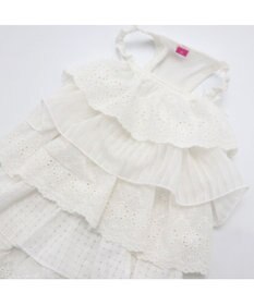 PET PARADISE 犬の服 犬 フリルワンピース白  【小型犬】