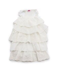 PET PARADISE 犬の服 犬 フリルワンピース白  【小型犬】